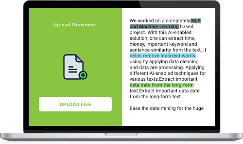 NLP for text extraction